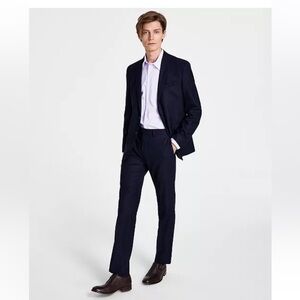 Kenneth Cole Reaction
Men's Ready Flex Slim-Fit Suit Techni-Cole 36R Navy